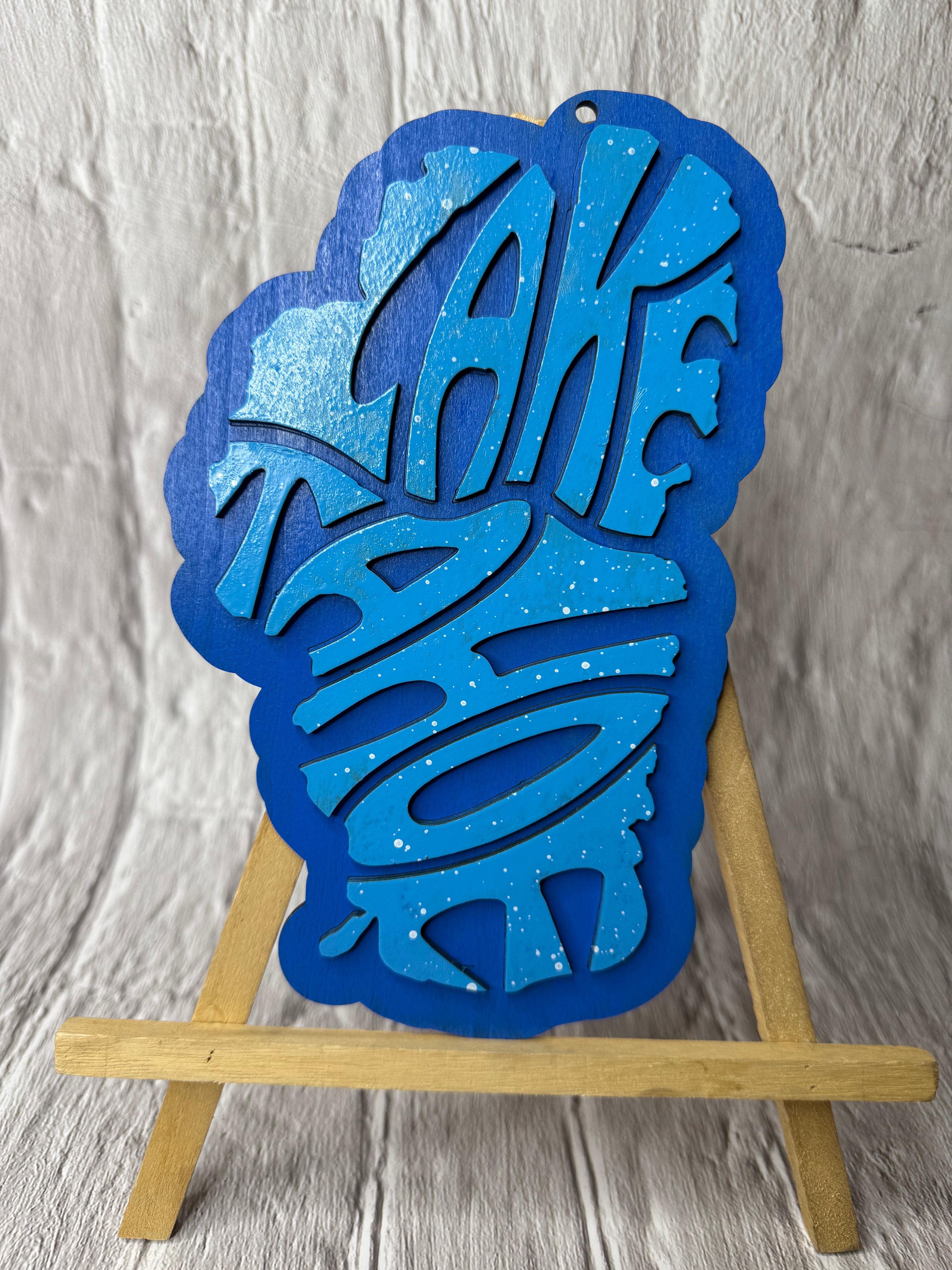 Lake Tahoe shaped lake